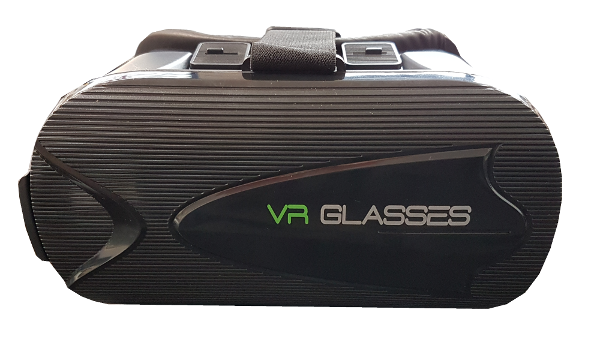 Sleek Black VR Box Headset