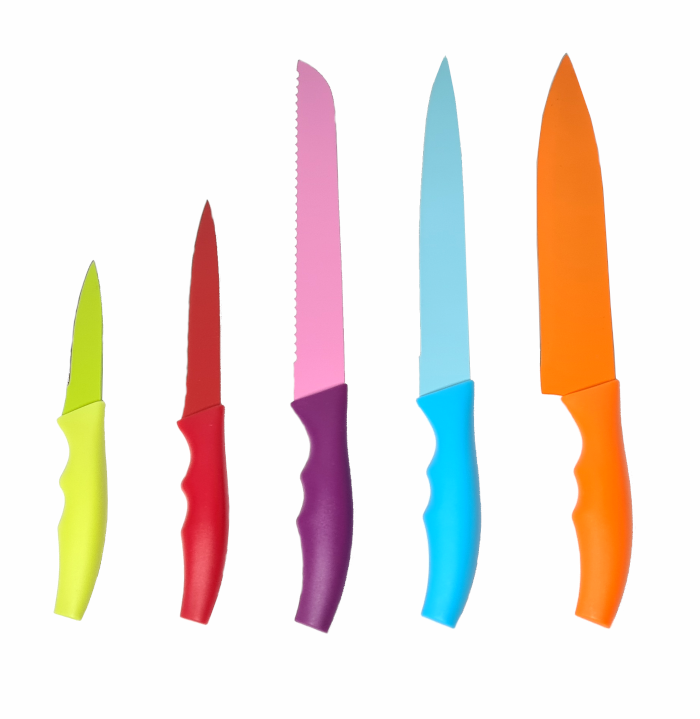 Coloured Kitchen Knife Set
