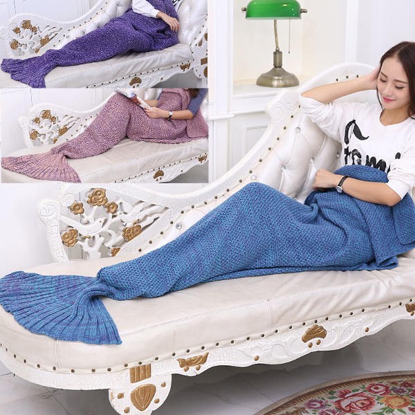 Crocheted Mermaid Blanket