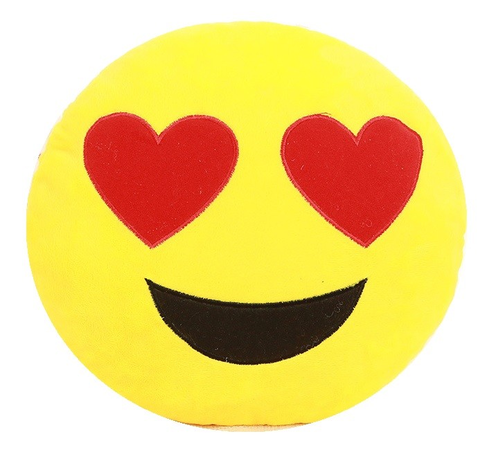 Heart eyes Emoji Cushion