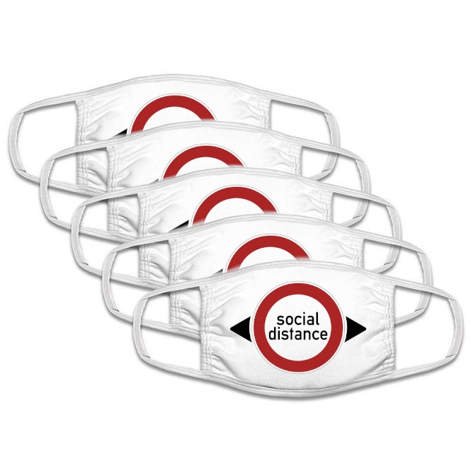 Social Distance Face Masks