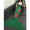 Green Xmas Mermaid Blanket