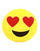 Heart eyes Emoji Cushion