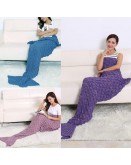 Knitted Mermaid Blanket