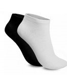 12 Pairs of Trainer Socks Black or White