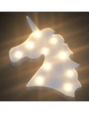 Unicorn Head LED Night Light