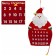 Santa Hanging Advent Calendar
