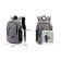 Grey Anti-Theft Locking Backpack